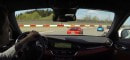 Alfa Romeo Giulia Q Chases Porsche 911 GT3 RS on Nurburgring