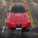 Alfa Romeo Giulia Quadrifoglio - Rendering