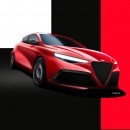Alfa Romeo Giulietta rendering by Gianmarco Giacchina