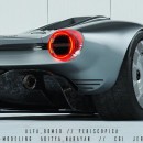Alfa Romeo Periscopica CGI design project by jeromebthl