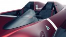 Alfa Romeo Duetto Stradale rendering (Mille Miglia barchetta road racer design study)