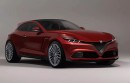 Alfa Romeo Tommaso Concept rendering by tedoradze.giorgi