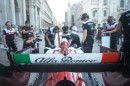 Alfa Romeo C42 in Milan with Valtteri Bottas
