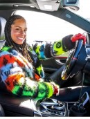 Alicia Keys at AMG Driving Academy