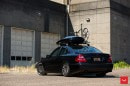 All-Black Mercedes E55 AMG Rides on Vossen Wheels, Carries a Custom Racing Bike
