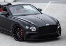 All-black 2022 Bentley Continental GT Convertible on matching Forgiato wheels