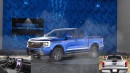 2025 Ford Ranger Lightning rendering by AutoYa