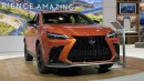 2022 Lexus NX on display at the 2021 Chicago Auto Show