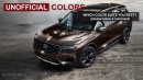 2023 Honda Pilot color palette rendering by AutoYa