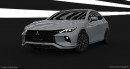 2023 Mitsubishi Lancer rendering