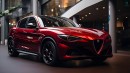 2025 Alfa Romeo Milano renderings by PoloTo & Q Cars