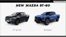 2025 Mazda BT-60 rendering by Digimods DESIGN