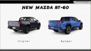 2025 Mazda BT-60 rendering by Digimods DESIGN
