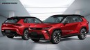 2025 Toyota RAV4 Electric rendering by Digimods DESIGN