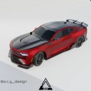 2025 Chevrolet Camaro SS rendering by a.c.g_design