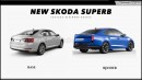 Skoda Superb CGI new generation by Digimods DESIGN