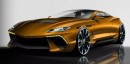 Lamborghini Espada Hybrid CGI revival by tedoradze.giorgi