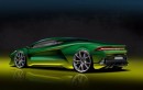Lamborghini Stella Hybrid rendering