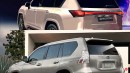 Lexus GX F Sport rendering by Halo oto