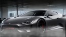 Acura NSX EV rendering by Halo oto