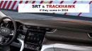 WL Jeep Grand Cherokee SRT & Trackhawk rendering by AutoYa Interior