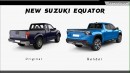 Suzuki Equator truck rendering by Digimods DESIGN