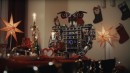 Robots wishing you a "Merry Christmas!"