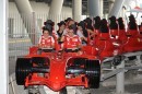 Alonso and Massa at the Ferrari World Abu Dhabi