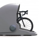The Alpen bike capsule offers safe storage for your bike and gear, charging and remote control