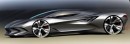 C8 Chevrolet Corvette rendering by Vlad Kapitonov on GM Design