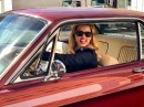 Amber Heard and her '68 Ford Mustang, fully restored in 2015