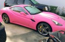 Amber Rose's Pink Ferrari