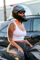 Amber Rose riding her Can-Am