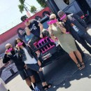 Amber Rose's Jeep Gets Chrome Pink Wrap Treatment