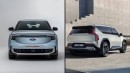 Ford Explorer EV comparo with Kia EV9 and EV5