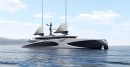 Amplitude superyacht concept by Anthony Glasson