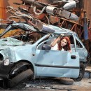 Amy Childs on a shooting, a week before the accident