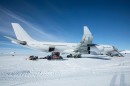 Hi Fly A340 Landing in Antarctica