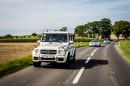Mercedes-Benz G 63 AMG leading the SLR convoy