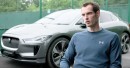 Andy Murray's new electric car, the Jaguar I-PACE