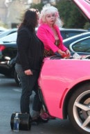 Angelyne with her Corvette C7