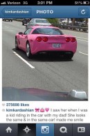 Angelyne is selling one of her iconic pink 'Vettes, the 2008 Coupe that also appeared in a James Franco movie