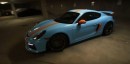 Anonymous Gulf Livery Porsche Cayman GT4