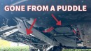 Rivian R1T Gets Damaged by Driving Through a Puddle