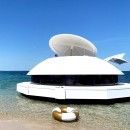 The Anthénea floating pod represents a sustainable, downsized but still luxurious lifestyle