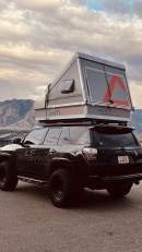 AntiShanty Rooftop Dwelling is a rooftop tent that doubles as a cargo box