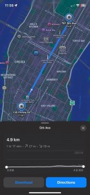 Apple Maps custom routes