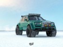 Arctic Trucks Rolls-Royce Cullinan Expedition Vehicle rendering by Abimelec Arellano