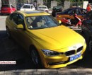 Matte Yellow BMW 328Li