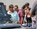 Arnold Schwarzenegger and Sylvester Stallone Seen Driving Their Big Boys